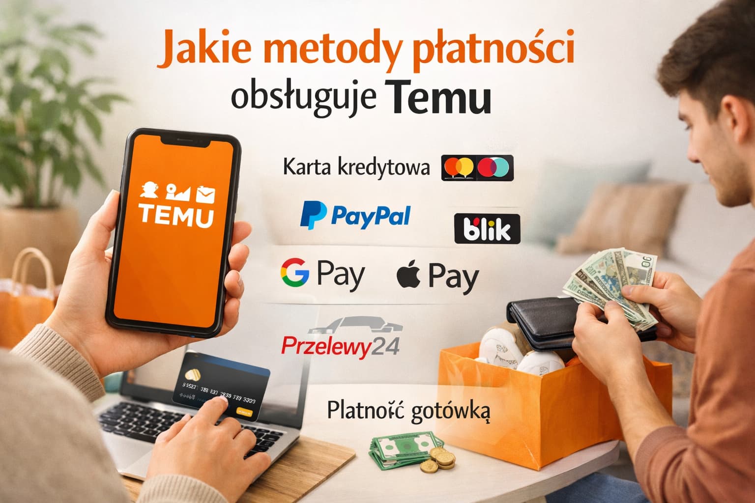 Jakie metody płatności obsługuje Temu – opas ja sovellukseen