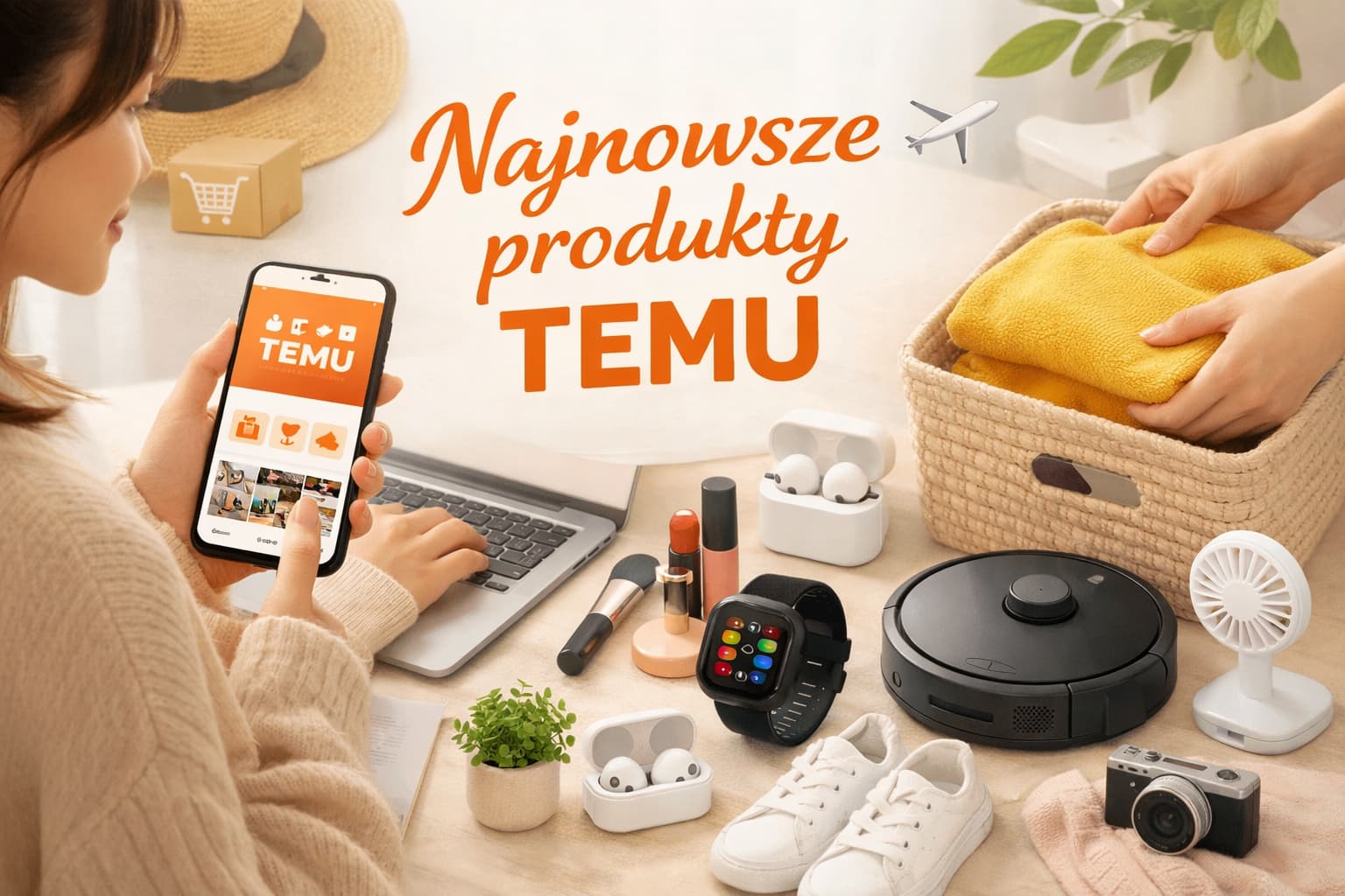 Najnowsze produkty Temu w aplikacji zakupowej