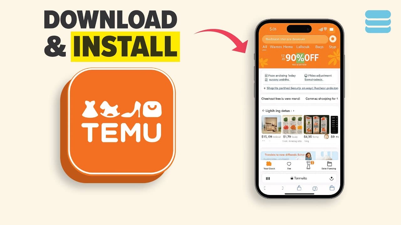 Pobierz aplikację Temu i korzystaj z elastycznych metod płatności