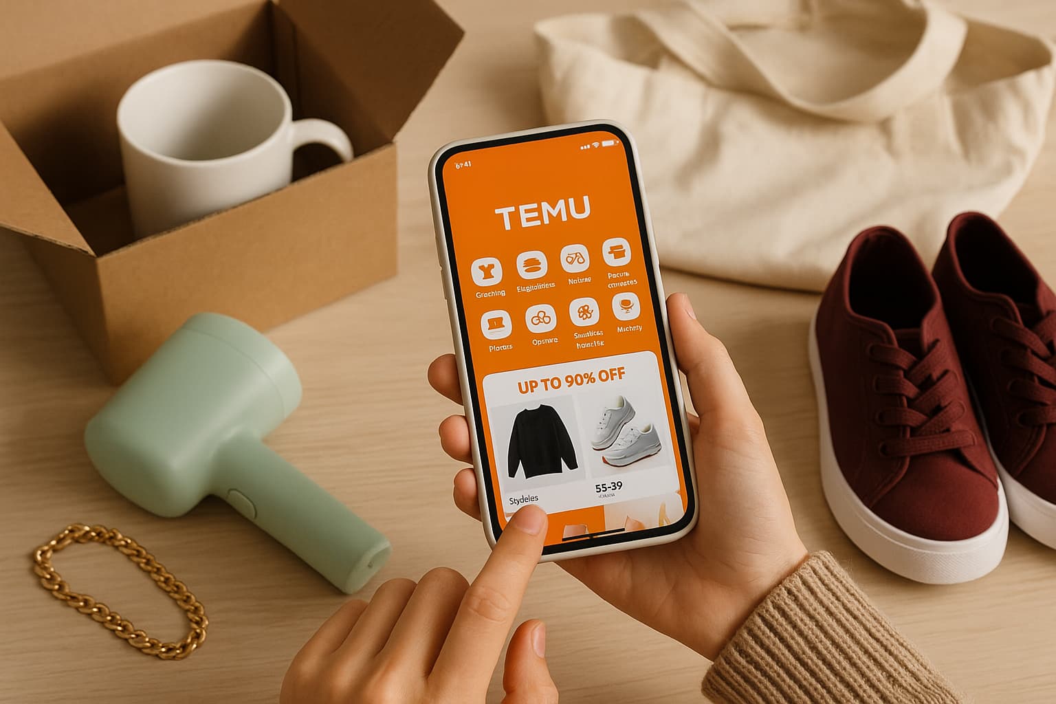 Rekomendacje zakupowe na Temu dla użytkowników aplikacji