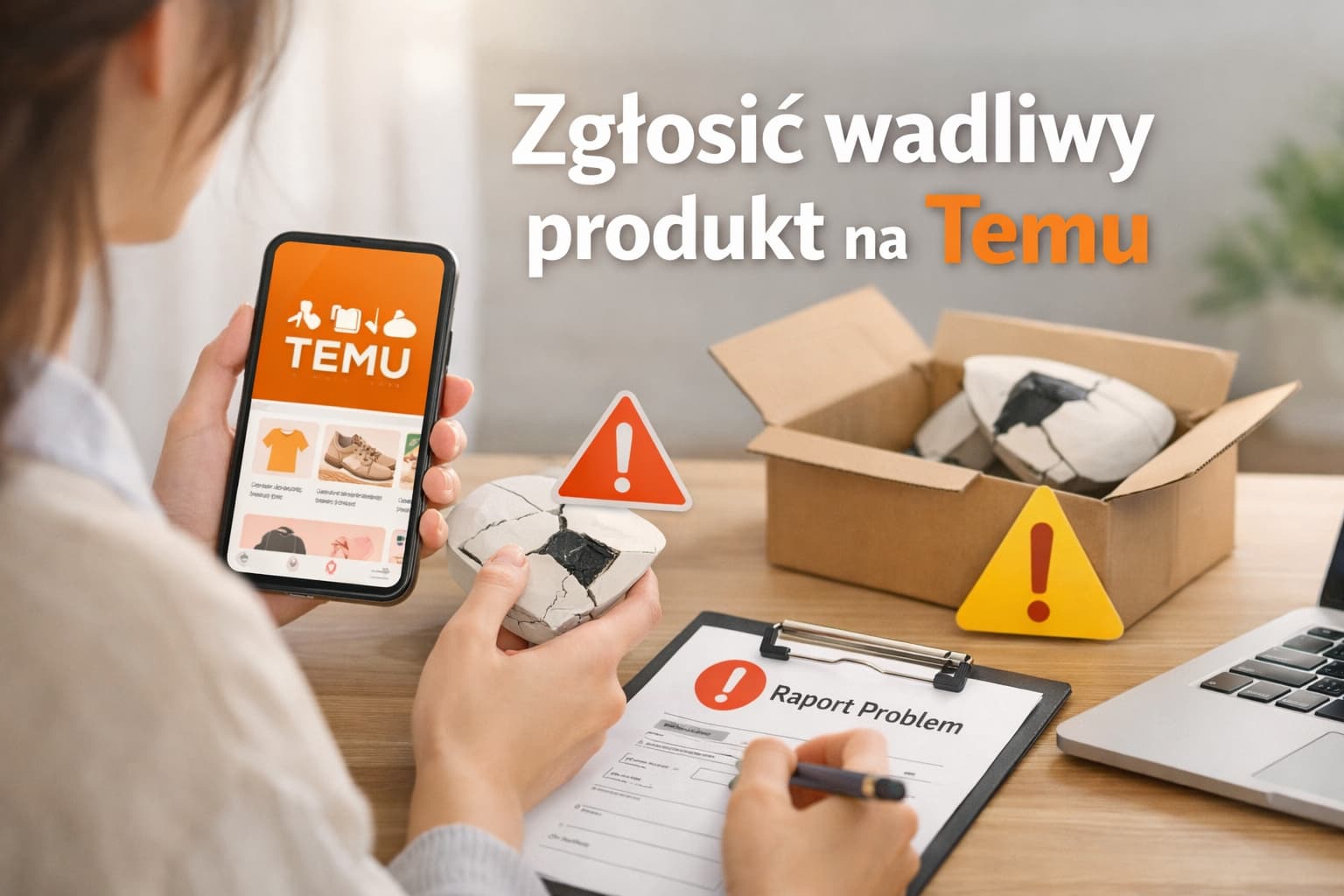 Jak zgłosić wadliwy produkt na Temu skutecznie