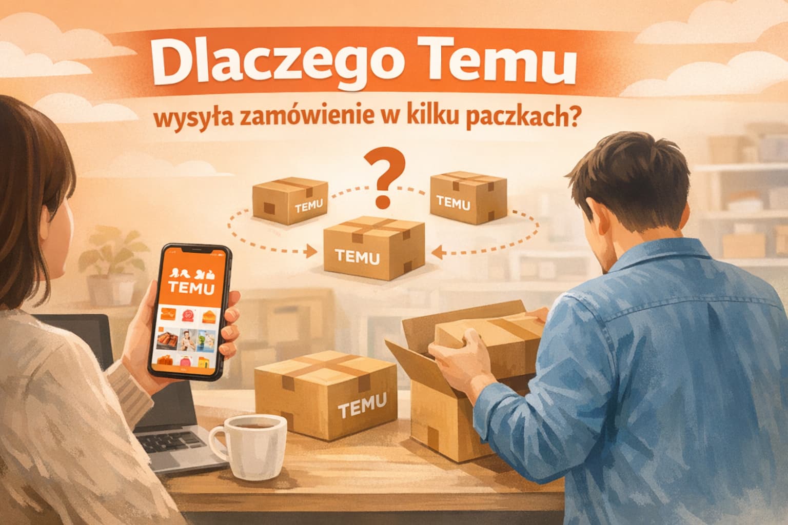 Dlaczego Temu wysyła zamówienie w kilku paczkach