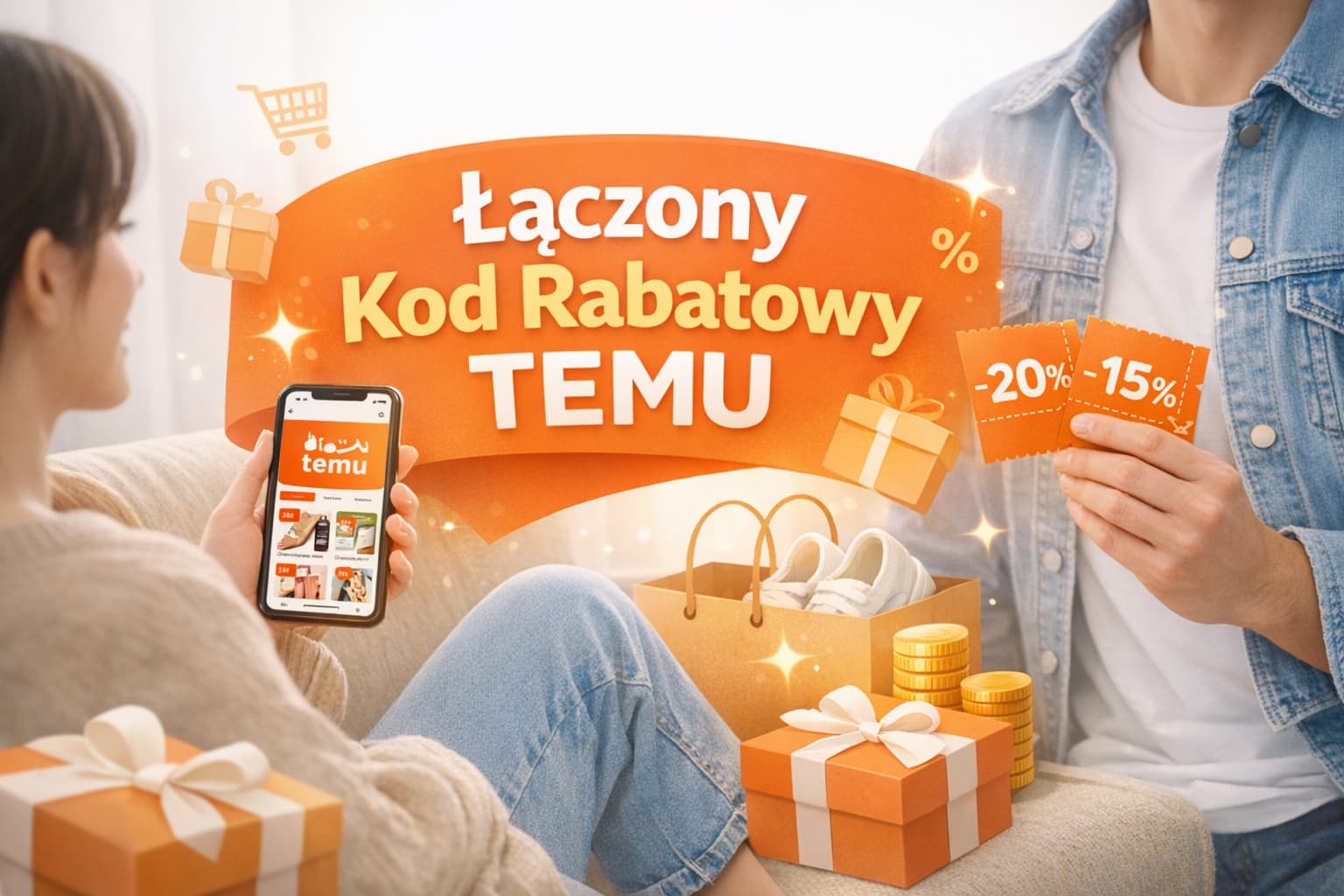 Jak działa łączony kod rabatowy Temu w aplikacji