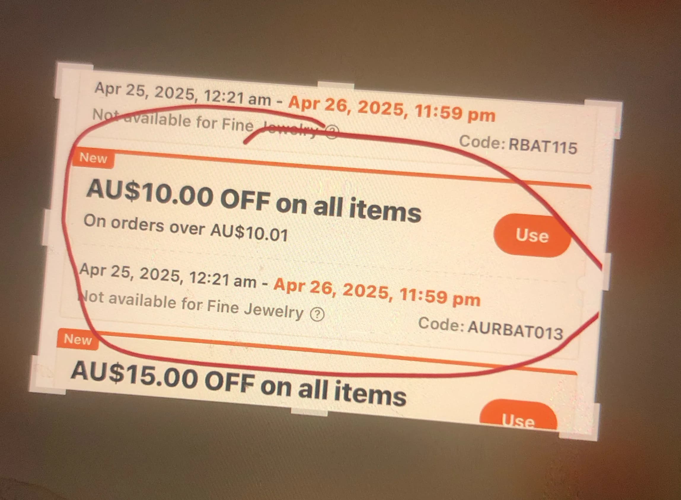 Jak użyć łączonego kodu rabatowego w aplikacji Temu